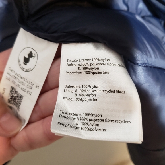 Save The Duck Nolan Ultra Light Navy Blue Puffer Vest Size large - Picture 10 of 13